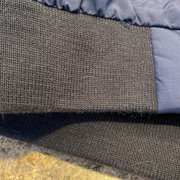 L.L. Bean Blue Warm Up Jacket Gray Fleece Lined XXL Reg 205107 Zip Up - Picture 16 of 17